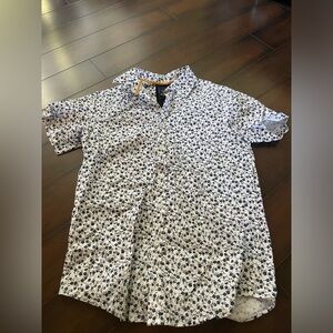 men’s floral button down